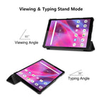 ENKAY Custer Texture Horizontal Flip PU+PC Leather Case with Three-folding Holder – Flip, Leather, For Lenovo Tab M8 1/2/3