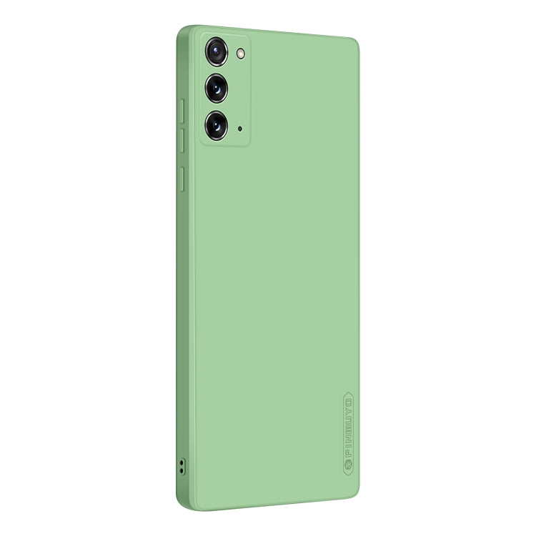 PINWUYO Touching Series Liquid Silicone TPU Shockproof Case – Shockproof, TPU, For Samsung Galaxy Note20, For Samsung Galaxy Note20 Ultra For Samsung Galaxy Note20 Green
