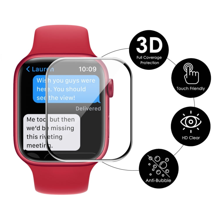 For Apple Watch Series 9 / 8 / 7 41mm ENKAY Hat-Prince 3D Full Coverage Soft PC Edge + PMMA HD Screen Protector Film, 1 PC, 2 PCS, 5 PCS, 10 PCS – Screen Protector