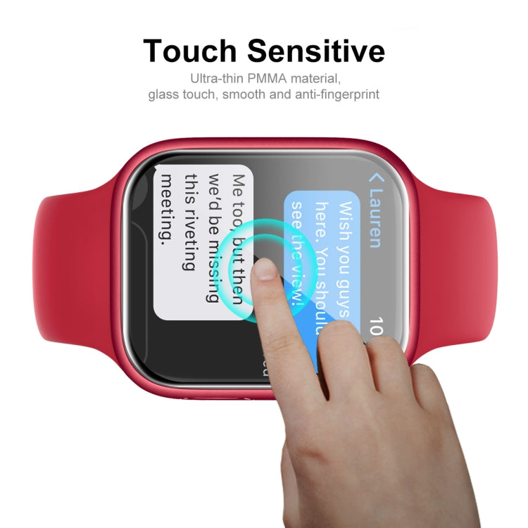 For Apple Watch Series 9 / 8 / 7 41mm ENKAY Hat-Prince 3D Full Coverage Soft PC Edge + PMMA HD Screen Protector Film, 1 PC, 2 PCS, 5 PCS, 10 PCS – Screen Protector