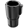 2-in-1 Smart Car Cup Cooler Outdoor Travel Heater Portable Auto Mini Refrigerator 12V Cooling Heating Cup and Drink Holder Black