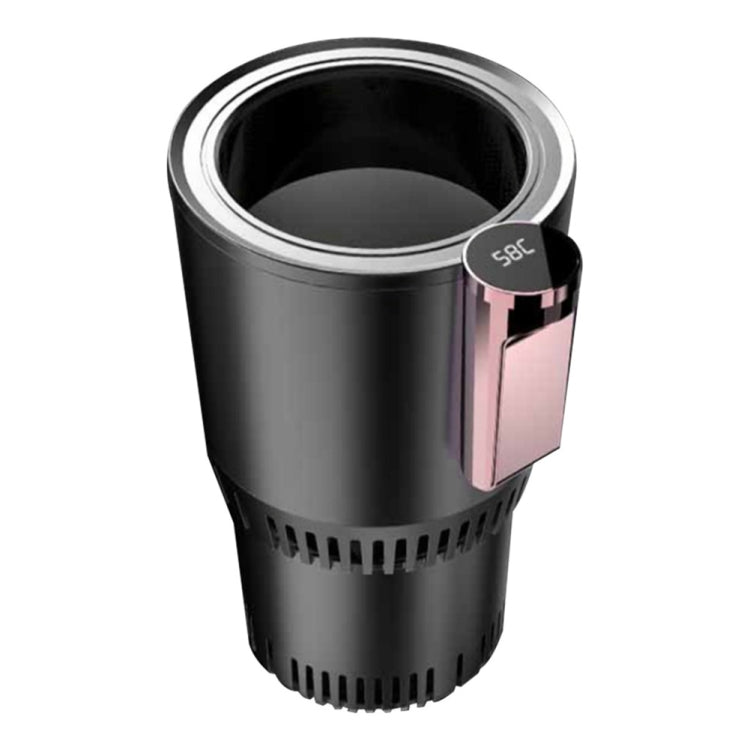 2-in-1 Smart Car Cup Cooler Outdoor Travel Heater Portable Auto Mini Refrigerator 12V Cooling Heating Cup and Drink Holder – Aluminum Alloy Purple