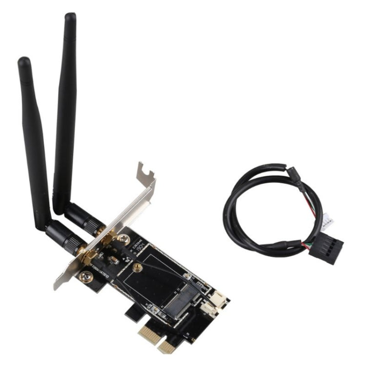 TXB001 PCIE-1X Card to NGFF-Ekey Dual Antenna Adapter – Bluetooth