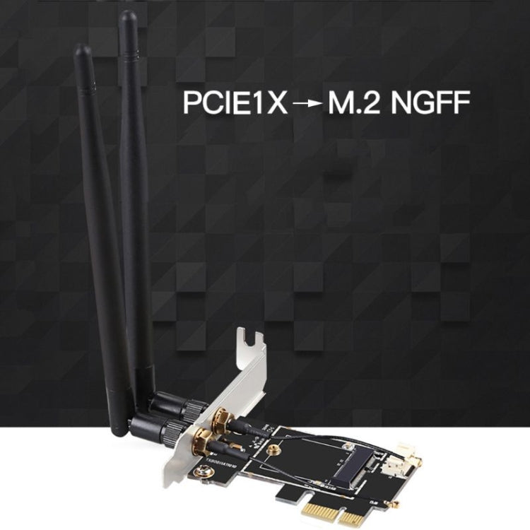 TXB001 PCIE-1X Card to NGFF-Ekey Dual Antenna Adapter – Bluetooth
