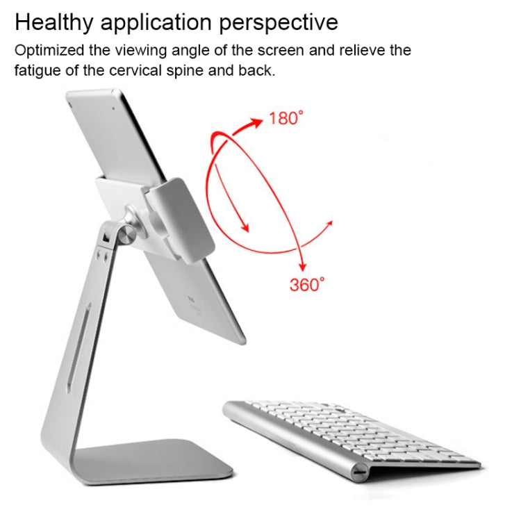 AP-7S 7-13 inch Universal Tablet PC Aluminum Alloy 360 Rotation Desktop Stand – Aluminum Alloy