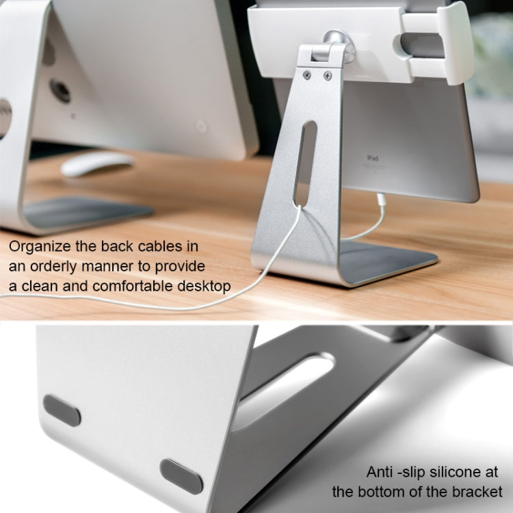 AP-7S 7-13 inch Universal Tablet PC Aluminum Alloy 360 Rotation Desktop Stand – Aluminum Alloy