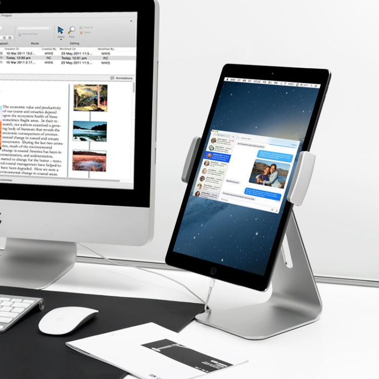 AP-7S 7-13 inch Universal Tablet PC Aluminum Alloy 360 Rotation Desktop Stand – Aluminum Alloy