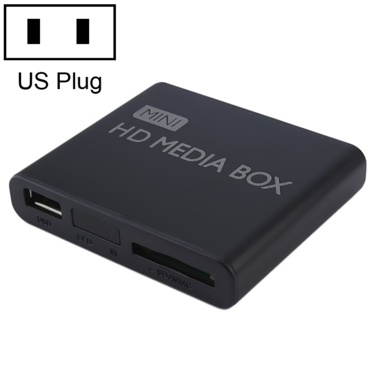 X9 Mini HD HDD Multimedia Player 4K Video Loop USB External Media Player AD Player, US Plug, EU Plug – 4K US Plug