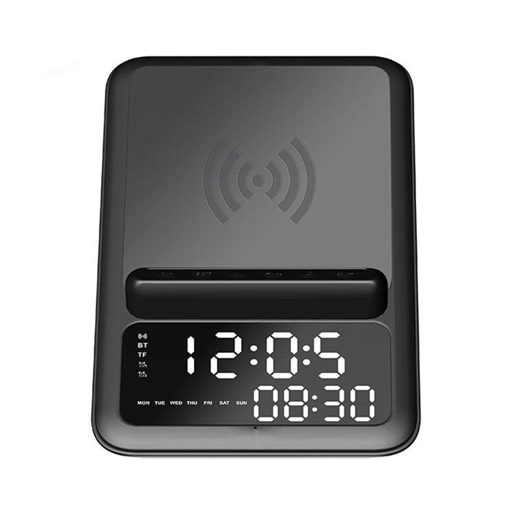 AEC BT512 Multifunctional Bluetooth Speaker 10W Wireless Charger LED Desktop Electronic Alarm Clock Default Title