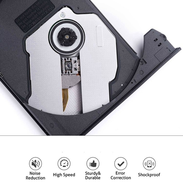 Universal Optical Drive Type-C USB 3.0 External DVD/CD/VCD Burner RW SVCD Drive Player, Universal Optical Drive – Durable Build, Easy to Use