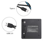 Universal Optical Drive Type-C USB 3.0 External DVD/CD/VCD Burner RW SVCD Drive Player, Universal Optical Drive – Durable Build, Easy to Use