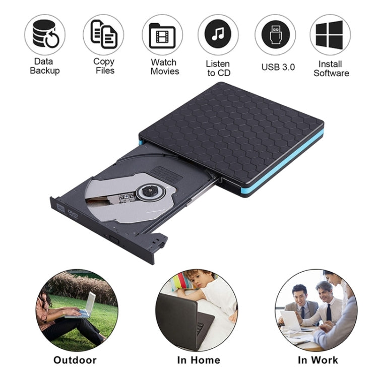 Universal Optical Drive Type-C USB 3.0 External DVD/CD/VCD Burner RW SVCD Drive Player, Universal Optical Drive – Durable Build, Easy to Use