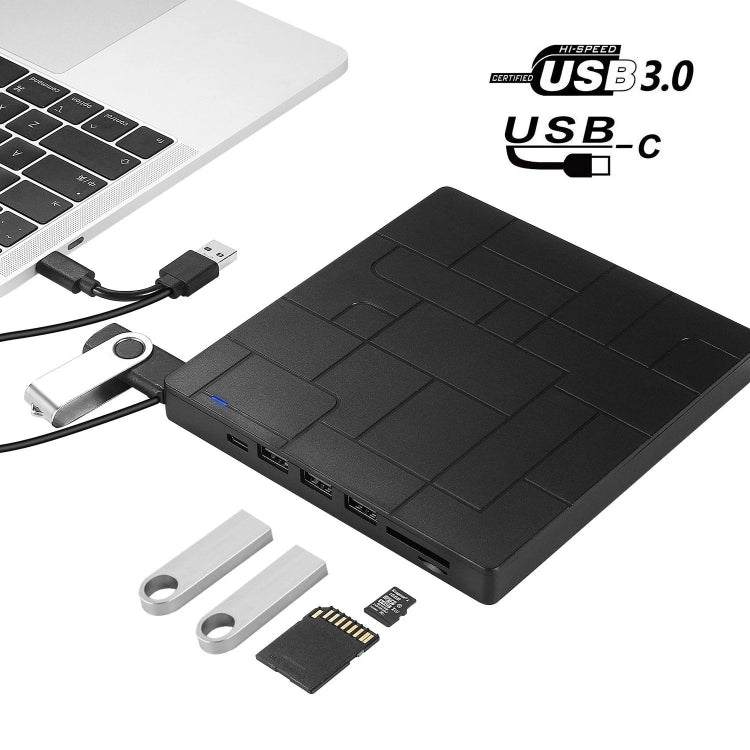 External RW DVD Recorder with Optical Drive – Ultra-thin, Plug-and-play Default Title