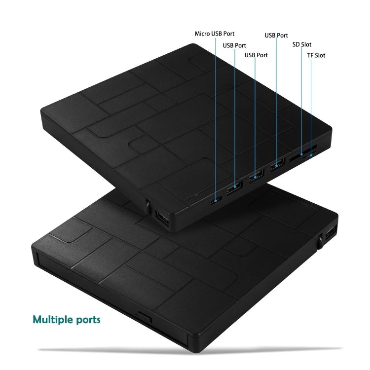 External RW DVD Recorder with Optical Drive – Ultra-thin, Plug-and-play