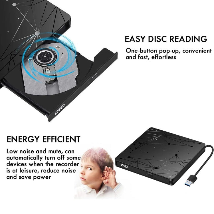 External USB 3.0 Portable DVD RW Reader Optical Drive Reader – Durable Build, Easy to Use
