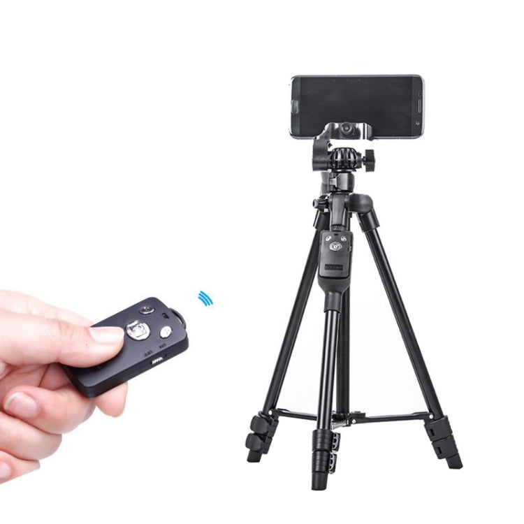 YUNTENG 6208 Aluminum Tripod Mount with Bluetooth Remote Control & 3-Way Head & Phone Clamp, VCT-6208 VCT-6208