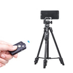 YUNTENG 6208 Aluminum Tripod Mount with Bluetooth Remote Control & 3-Way Head & Phone Clamp, VCT-6208 VCT-6208