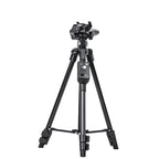 YUNTENG 6208 Aluminum Tripod Mount with Bluetooth Remote Control & 3-Way Head & Phone Clamp, VCT-6208
