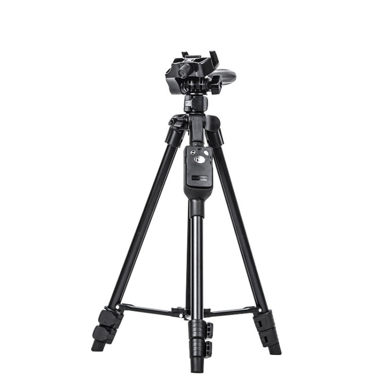 YUNTENG 6208 Aluminum Tripod Mount with Bluetooth Remote Control & 3-Way Head & Phone Clamp, VCT-6208