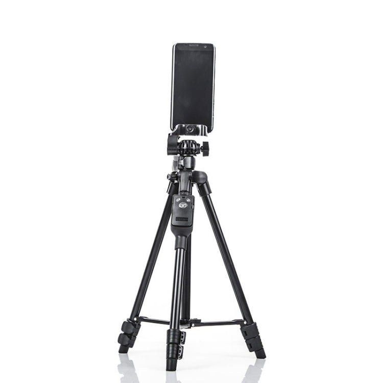 YUNTENG 6208 Aluminum Tripod Mount with Bluetooth Remote Control & 3-Way Head & Phone Clamp, VCT-6208