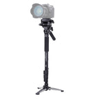 YUNTENG VCT-288 Tripod Mount Monopod with Fluid Drag Head, VCT-288 VCT-288