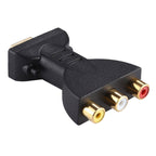 Gold-plated HDMI Male to 3 RGB RCA Video Audio Adapter AV Component Converter for DVD Projector, HDMI – 4K HDMI