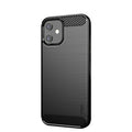 MOF Gentleness Series Brushed Texture Carbon Fiber Soft TPU Case, For iPhone 12 mini, For iPhone 12 / 12 Pro, For iPhone 12 Pro Max, For iPhone?12 / 12 Pro For iPhone 12 mini Black