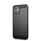 MOF Gentleness Series Brushed Texture Carbon Fiber Soft TPU Case, For iPhone 12 mini, For iPhone 12 / 12 Pro, For iPhone 12 Pro Max, For iPhone?12 / 12 Pro For iPhone 12 mini Black