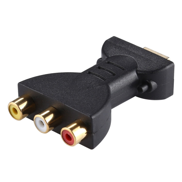 Gold-plated HDMI Male to 3 RGB RCA Video Audio Adapter AV Component Converter for DVD Projector, HDMI – 4K