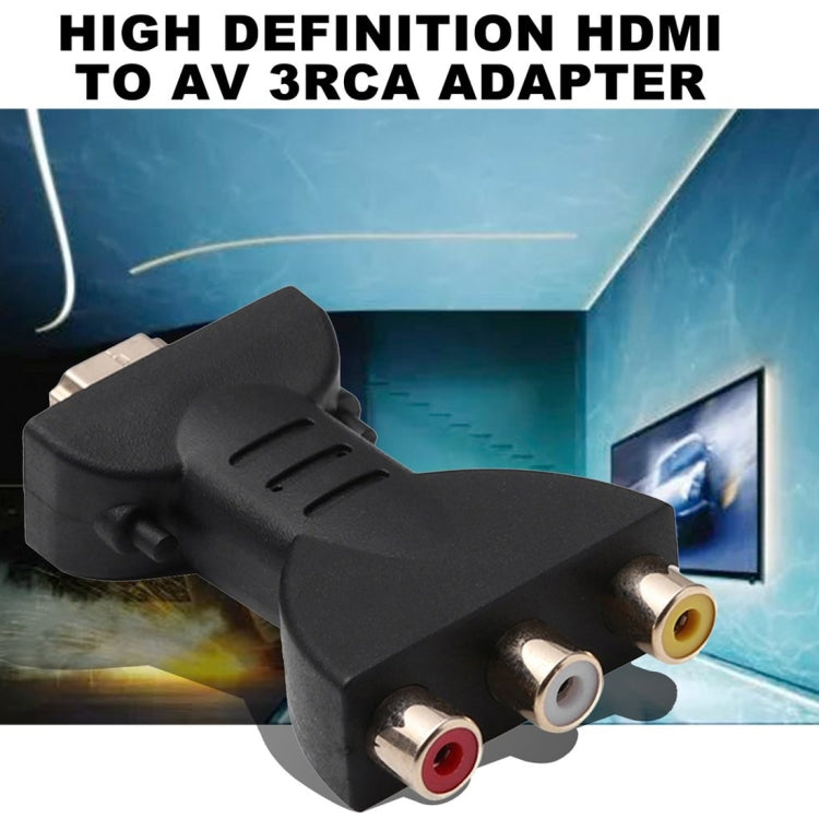 Gold-plated HDMI Male to 3 RGB RCA Video Audio Adapter AV Component Converter for DVD Projector, HDMI – 4K