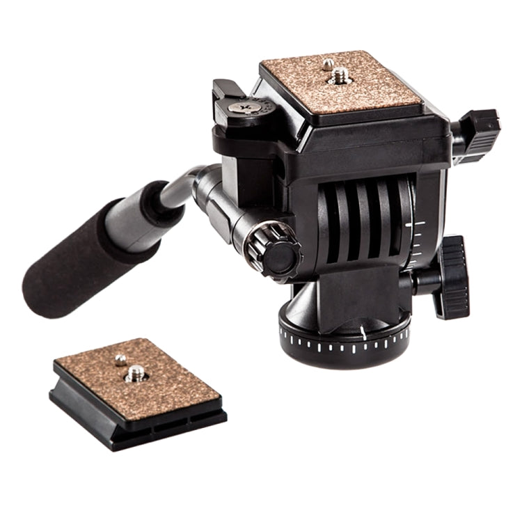 YUNTENG YT-950 Heavy Duty Tripod Action Fluid Drag Head with Quick Mount Plate, YT-950 – Durable Build, Easy to Use YT-950