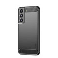 MOFI Gentleness Series Brushed Texture Carbon Fiber Soft TPU Case, For Samsung Galaxy S22 5G, For Samsung Galaxy S22+ 5G, For Samsung Galaxy S22 Ultra 5G, For Samsung Galaxy A13 5G, For Samsung Galaxy M52 5G For Samsung Galaxy S22 5G Black