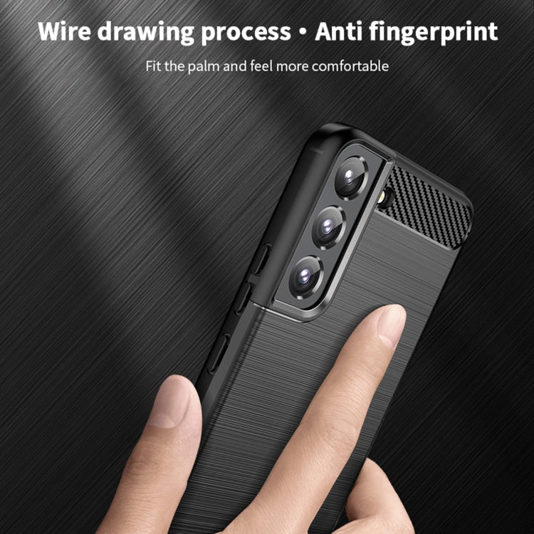 MOFI Gentleness Series Brushed Texture Carbon Fiber Soft TPU Case, For Samsung Galaxy S22 5G, For Samsung Galaxy S22+ 5G, For Samsung Galaxy S22 Ultra 5G, For Samsung Galaxy A13 5G, For Samsung Galaxy M52 5G