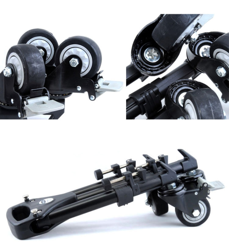 YUNTENG 901 Aluminium Alloy Camera Tripod Foot Wheel Tripod Pulley Base, Load 30KG, 901 – Durable Build, Easy to Use