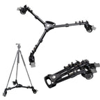 YUNTENG 901 Aluminium Alloy Camera Tripod Foot Wheel Tripod Pulley Base, Load 30KG, 901 – Durable Build, Easy to Use