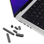 ENKAY Hat-Prince Silicone Anti-dust Plugs for MacBook Air 13.6 2022/2024 A2681 (M2) / A3113 (M3) Black