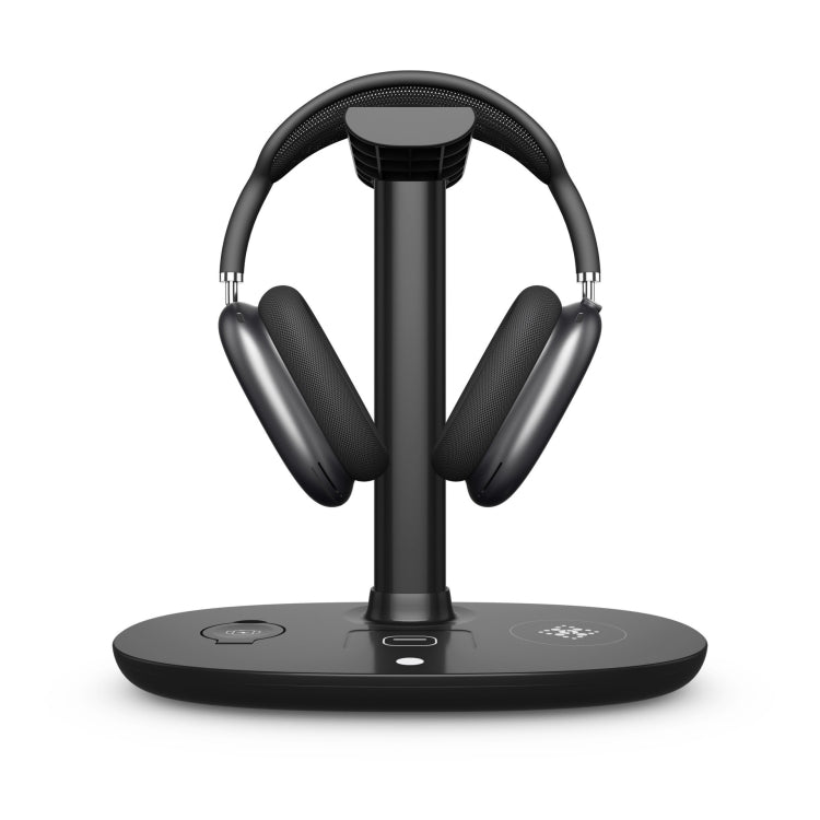 B-15A Headset – 4 in 1 Headset Holder Wireless Charger for Smart Phone & iWatch & Airpods