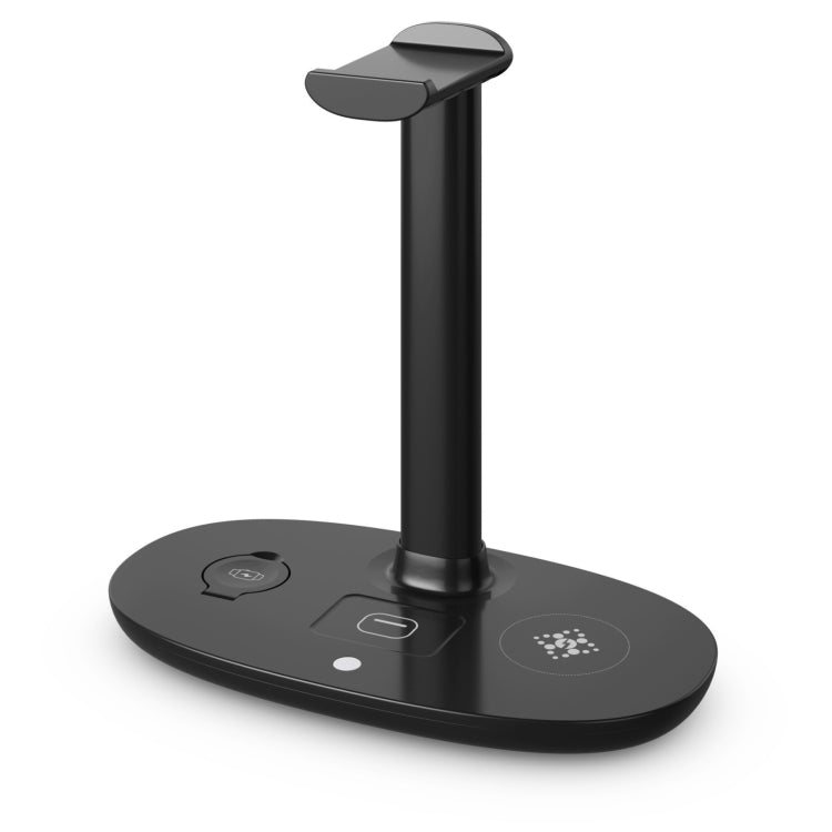 B-15A Headset – 4 in 1 Headset Holder Wireless Charger for Smart Phone & iWatch & Airpods