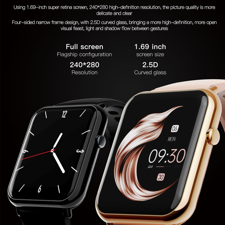 Q19 Smart Watch – 1.69" Screen, IP67 Waterproof