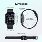 Q19 Smart Watch – 1.69" Screen, IP67 Waterproof