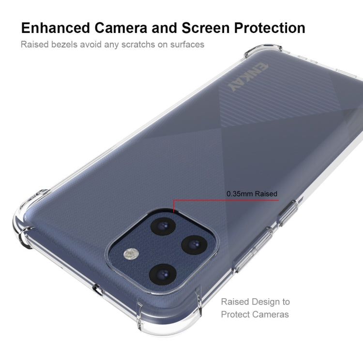 ENKAY Transparent TPU Shockproof Case, For Samsung Galaxy A03 4G 164mm, For Samsung Galaxy A03 4G 166mm, For Samsung Galaxy A03s 4G EU Version, For Samsung Galaxy A13 5G, For Samsung Galaxy M52 5G, For Samsung Galaxy S22 5G, For Samsung Galaxy S22+ 5G ...