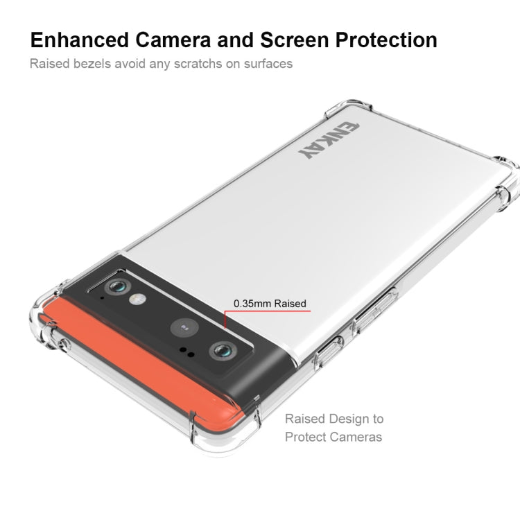 ENKAY Transparent TPU Shockproof Case – Shockproof, TPU, Ultra-thin, For Google Pixel 6, For Google Pixel 6 Pro