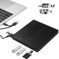 6-in-1 CD and DVD Recorder External USB 3.0 Optical Drive – Ultra-thin, Plug-and-play Default Title