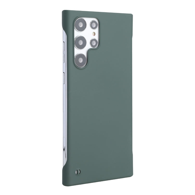 ENKAY Matte Frameless Hard PC Case – Durable Build, Easy to Use, For Samsung Galaxy S22 Ultra 5G For Samsung Galaxy S22 Ultra 5G Dark Green