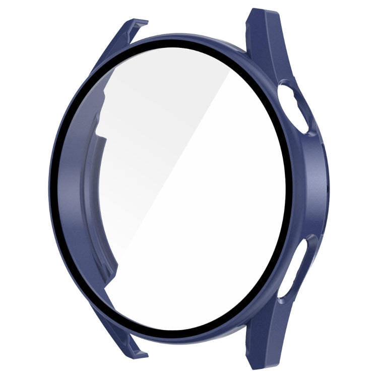 For Huawei Watch GT 3 42mm ENKAY Matte PC Frame + Tempered Glass Protector Case – Tempered Glass Dark Blue