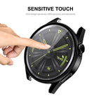 For Huawei Watch GT 3 42mm ENKAY Matte PC Frame + Tempered Glass Protector Case – Tempered Glass