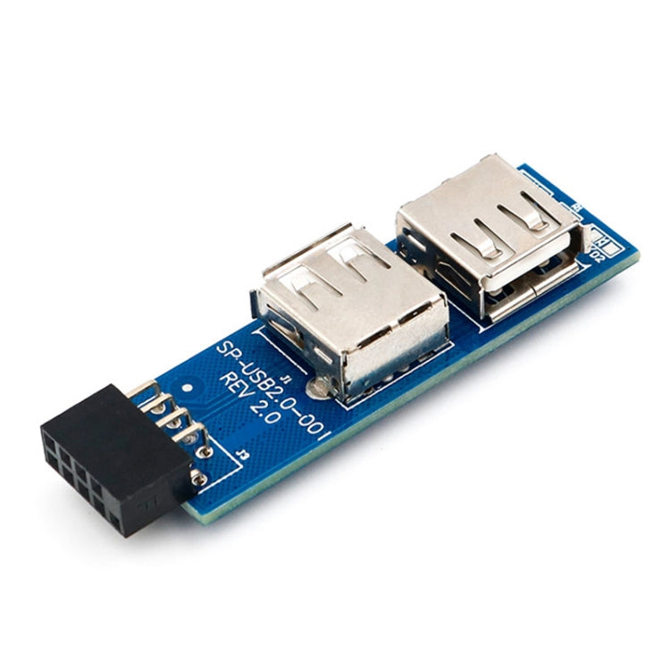 9 Pin PC Motherboard to 2 x USB 2.0 Female Converter for Dongle, Wireless Mouse Receiver – Durable Build, Easy to Use Default Title
