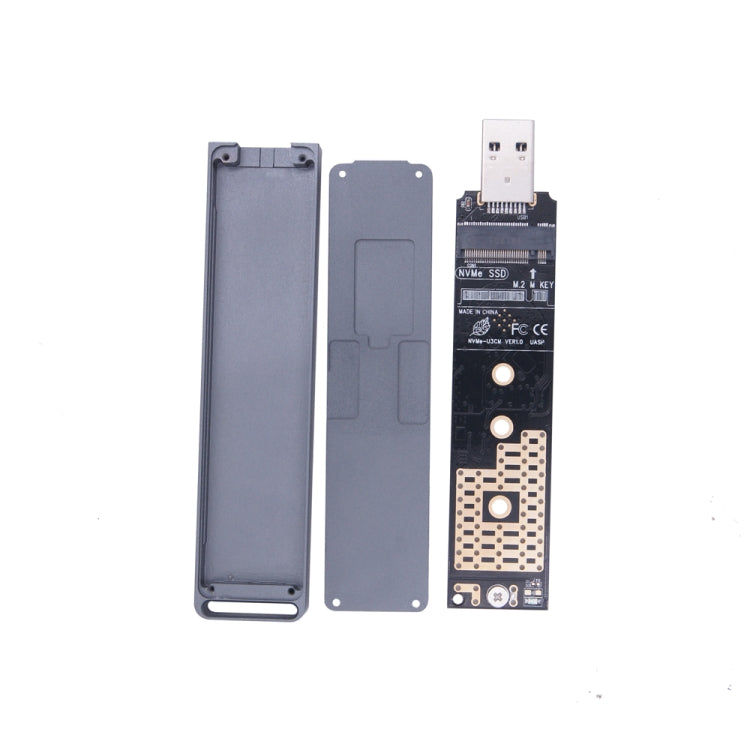 NVME M.2 SSD Enclosure, Support 2230/2242/2260/2280 M.2 SSD – Magnetic
