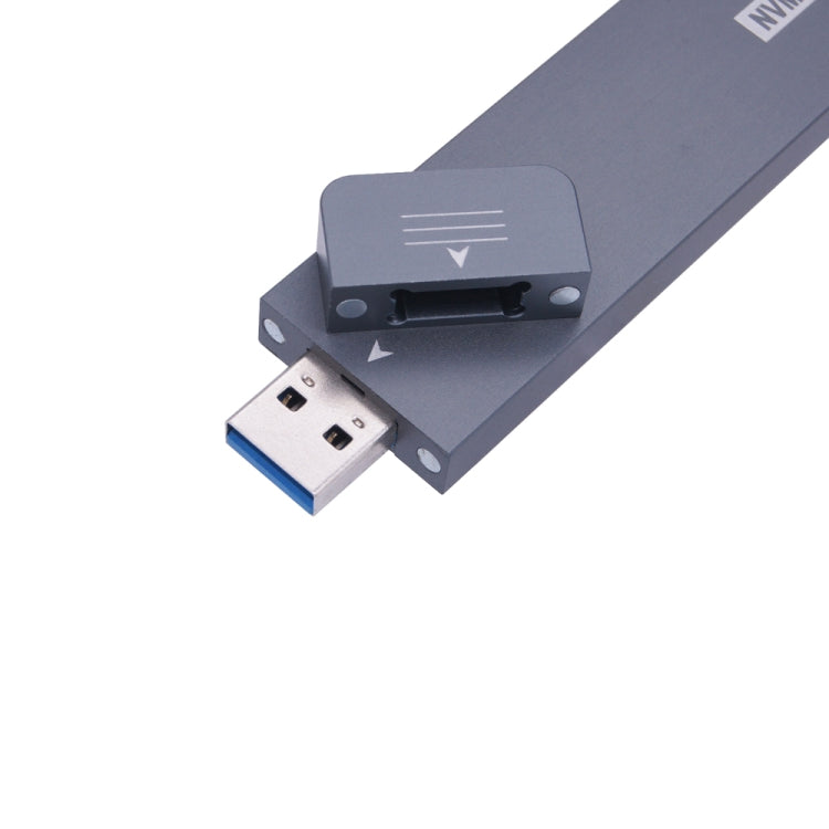 NVME M.2 SSD Enclosure, Support 2230/2242/2260/2280 M.2 SSD – Magnetic
