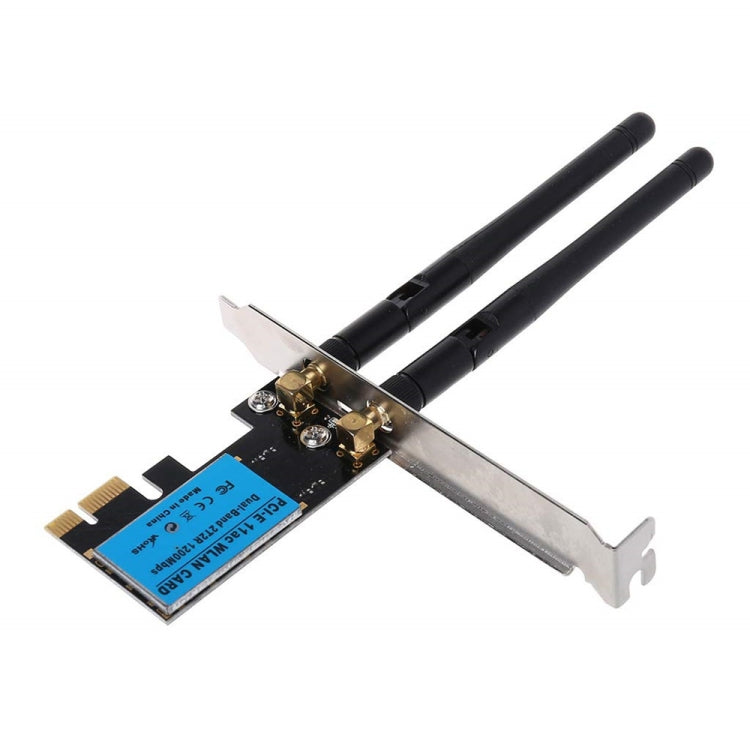 1200Mbps 5G / 2.4G Dual Band PCIe Wireless Network Card – 4K